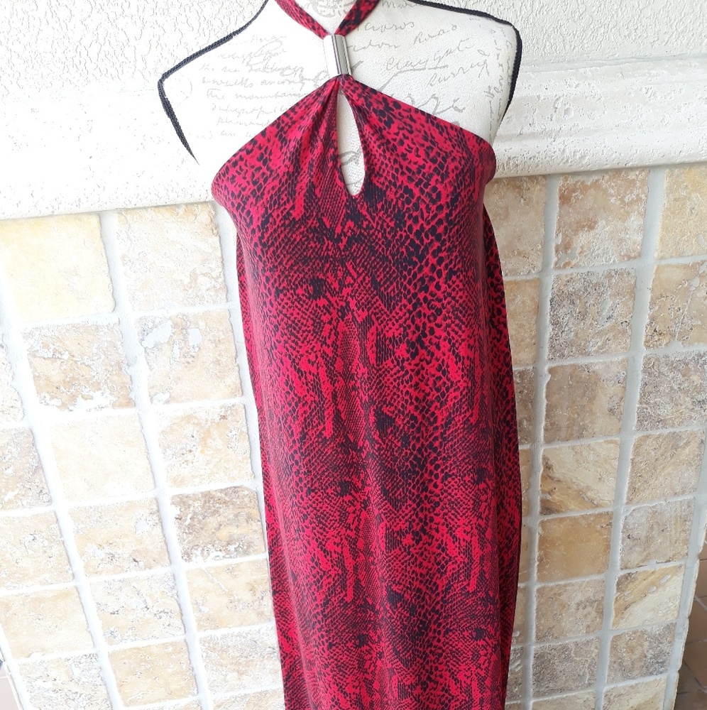 CHELSEA & THEODORE  black and red dress